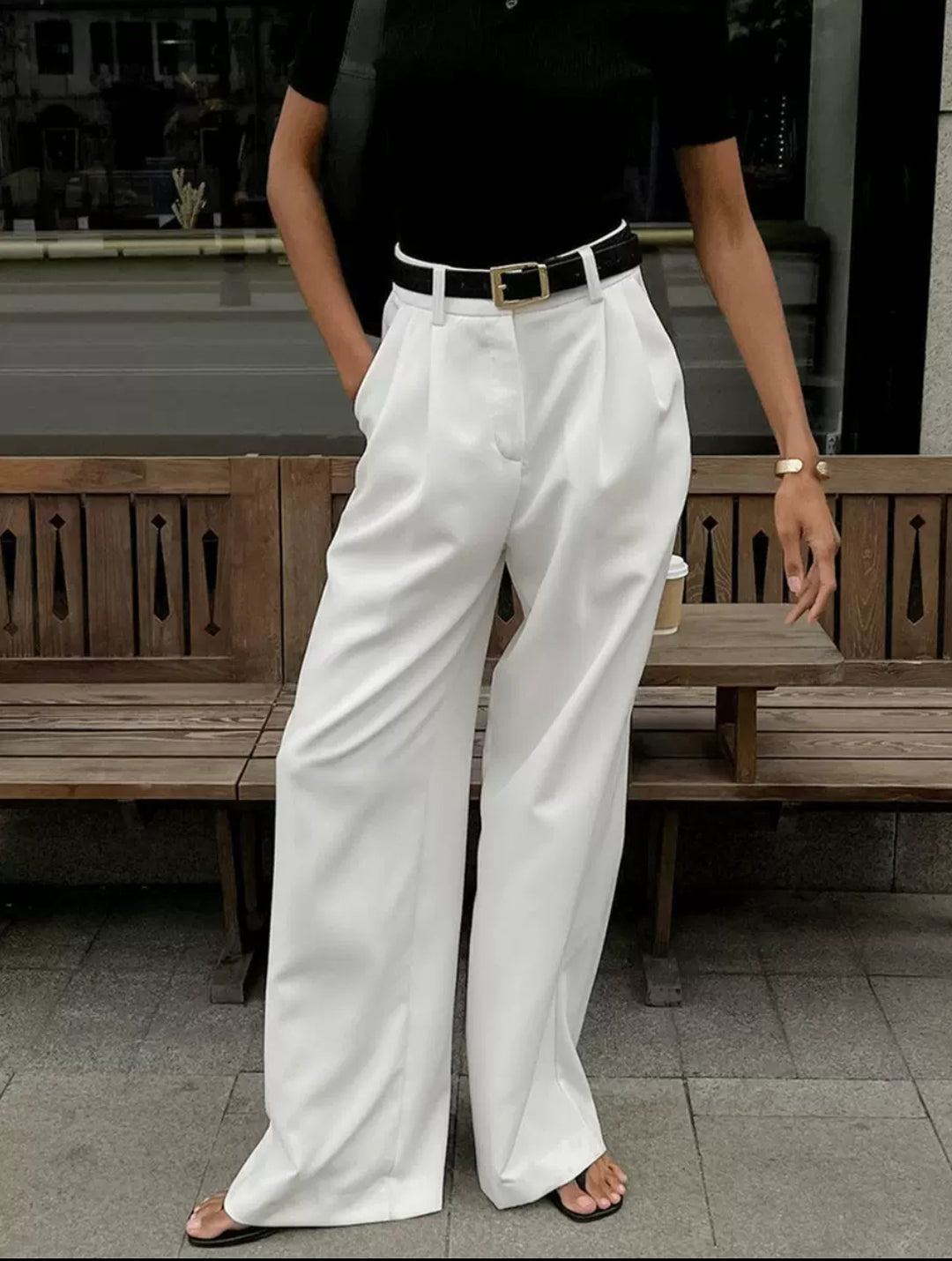 STILARA -WHITE PANTS