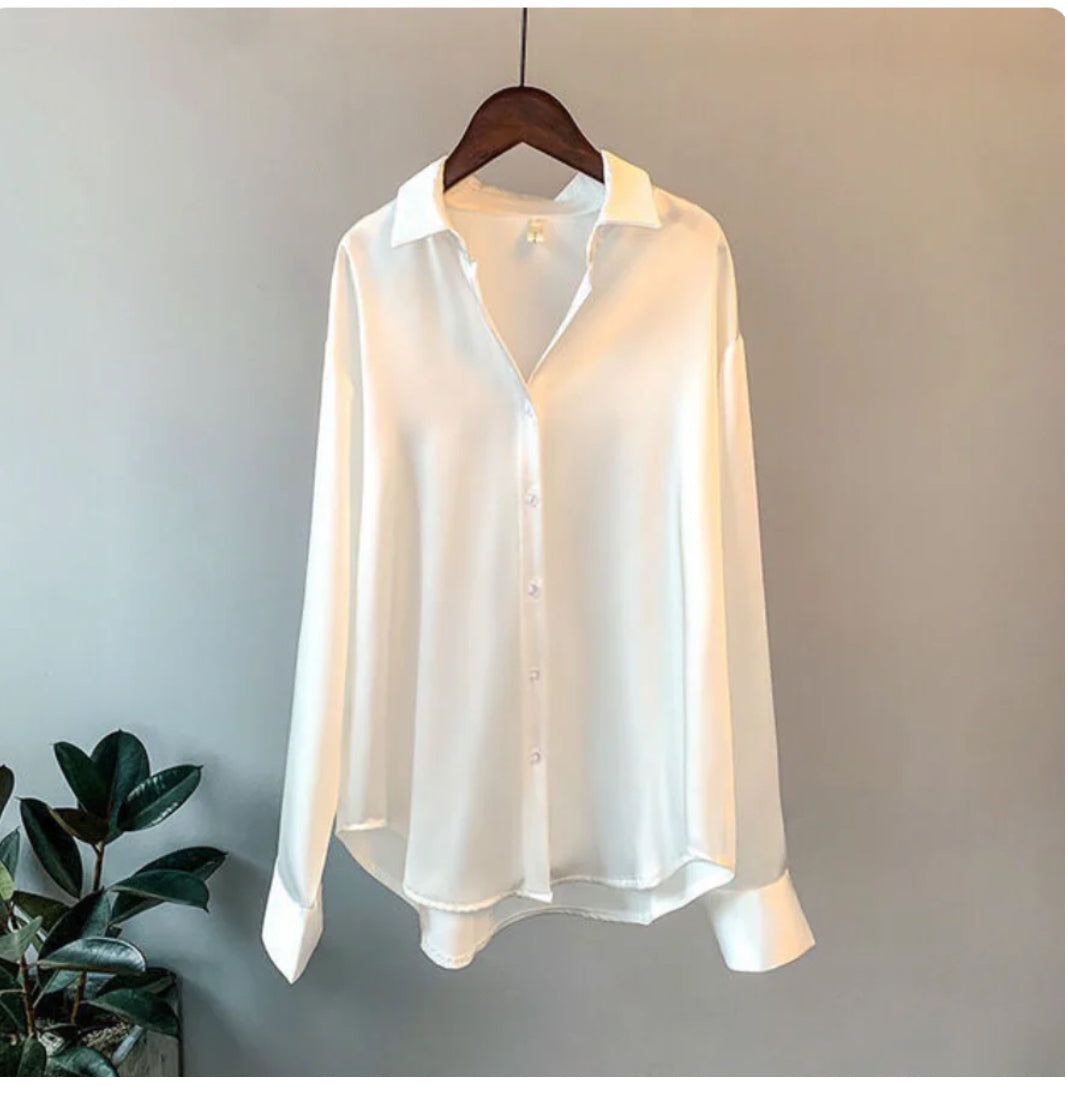 CHANTELLE - WOMEN'S SATIN SHIRT