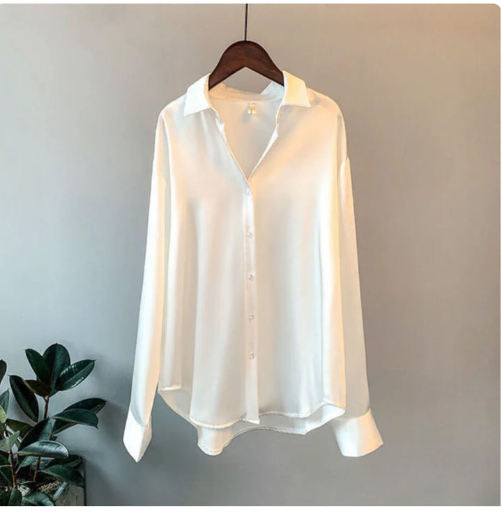 CHANTELLE - WOMEN'S SATIN SHIRT