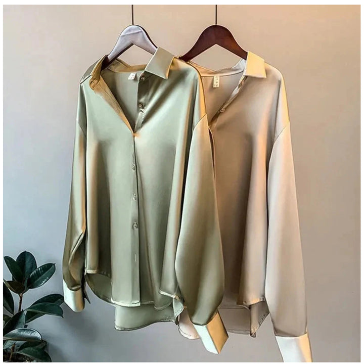 CHANTELLE - WOMEN'S SATIN SHIRT
