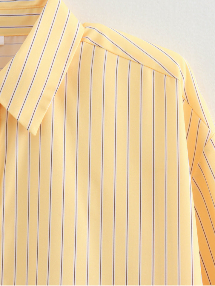 Yellow striped shirt
