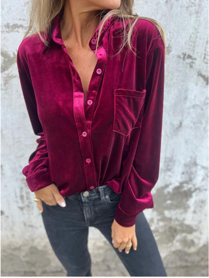 MARIANNE – VELVET BLOUSE