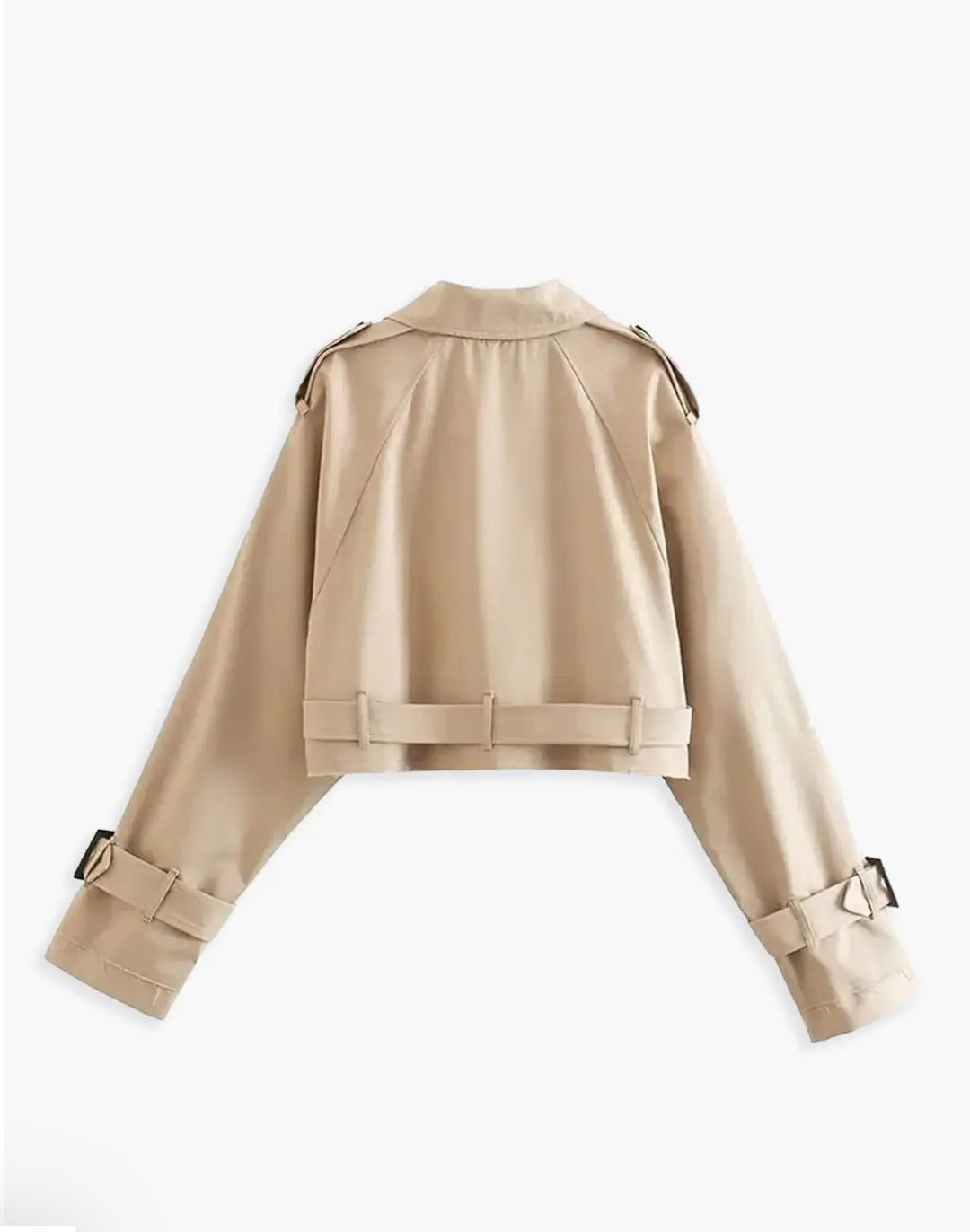 CLASSIC CROPPED TRENCH COAT
