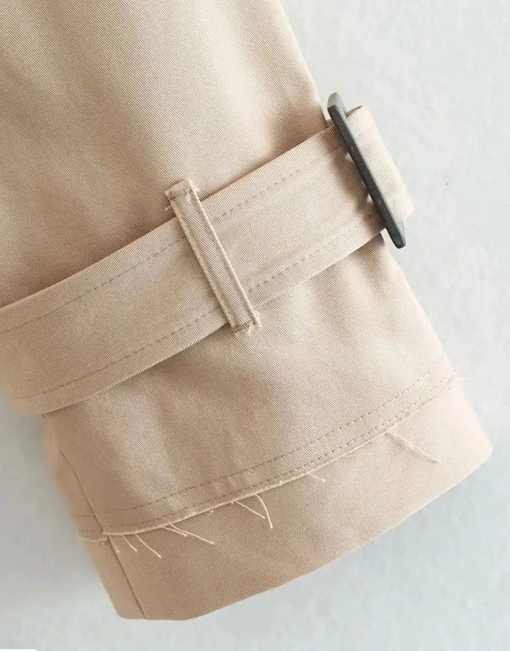 CLASSIC CROPPED TRENCH COAT