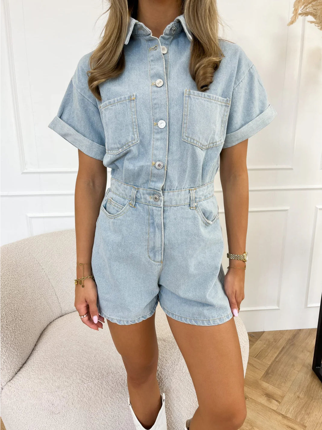EUGENIA | STYLISH DENIM JUMPSUIT