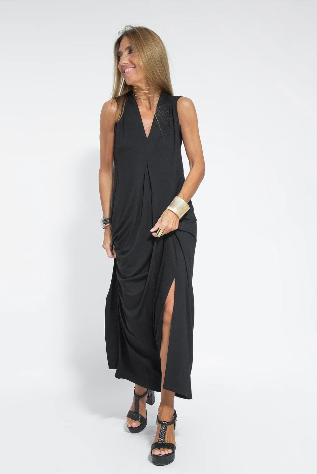 AYANIA - SLIMMING DRESS AND VEST SET
