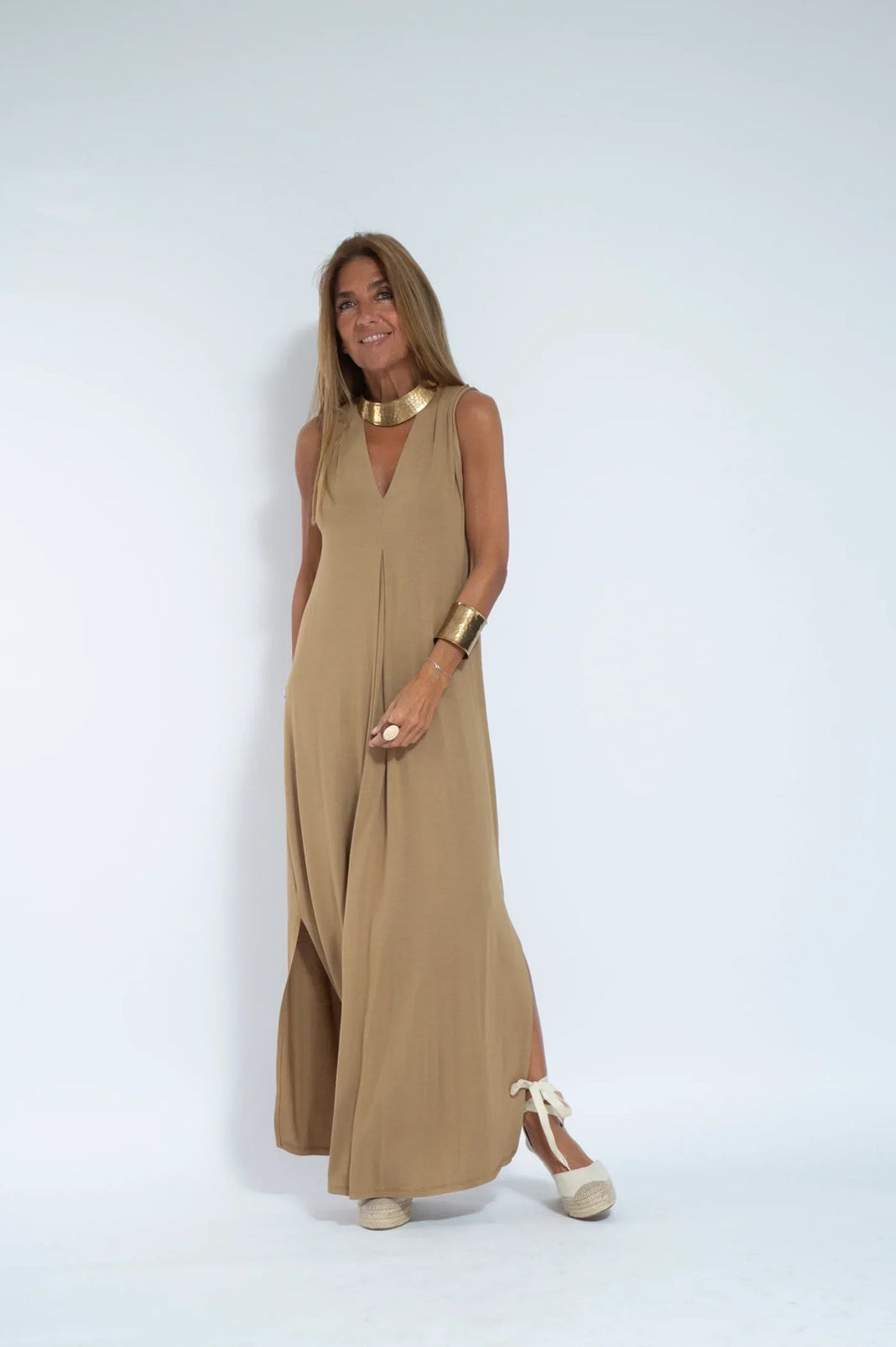 AYANIA - SLIMMING DRESS AND VEST SET