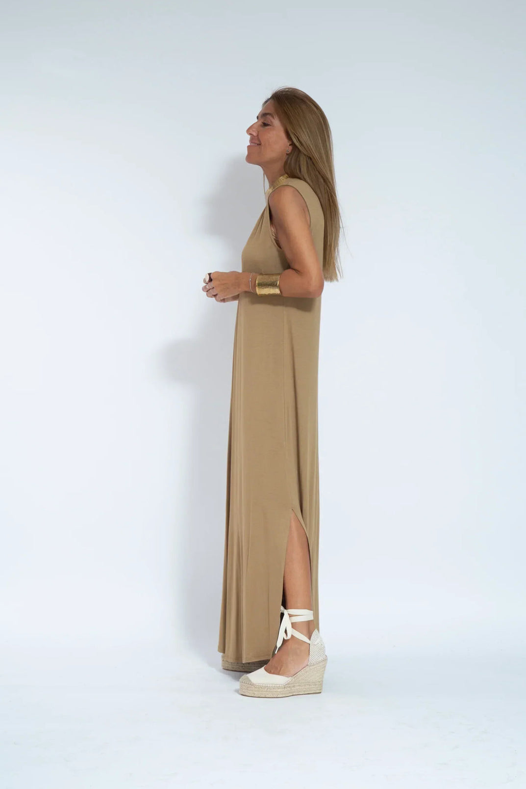 AYANIA - SLIMMING DRESS AND VEST SET