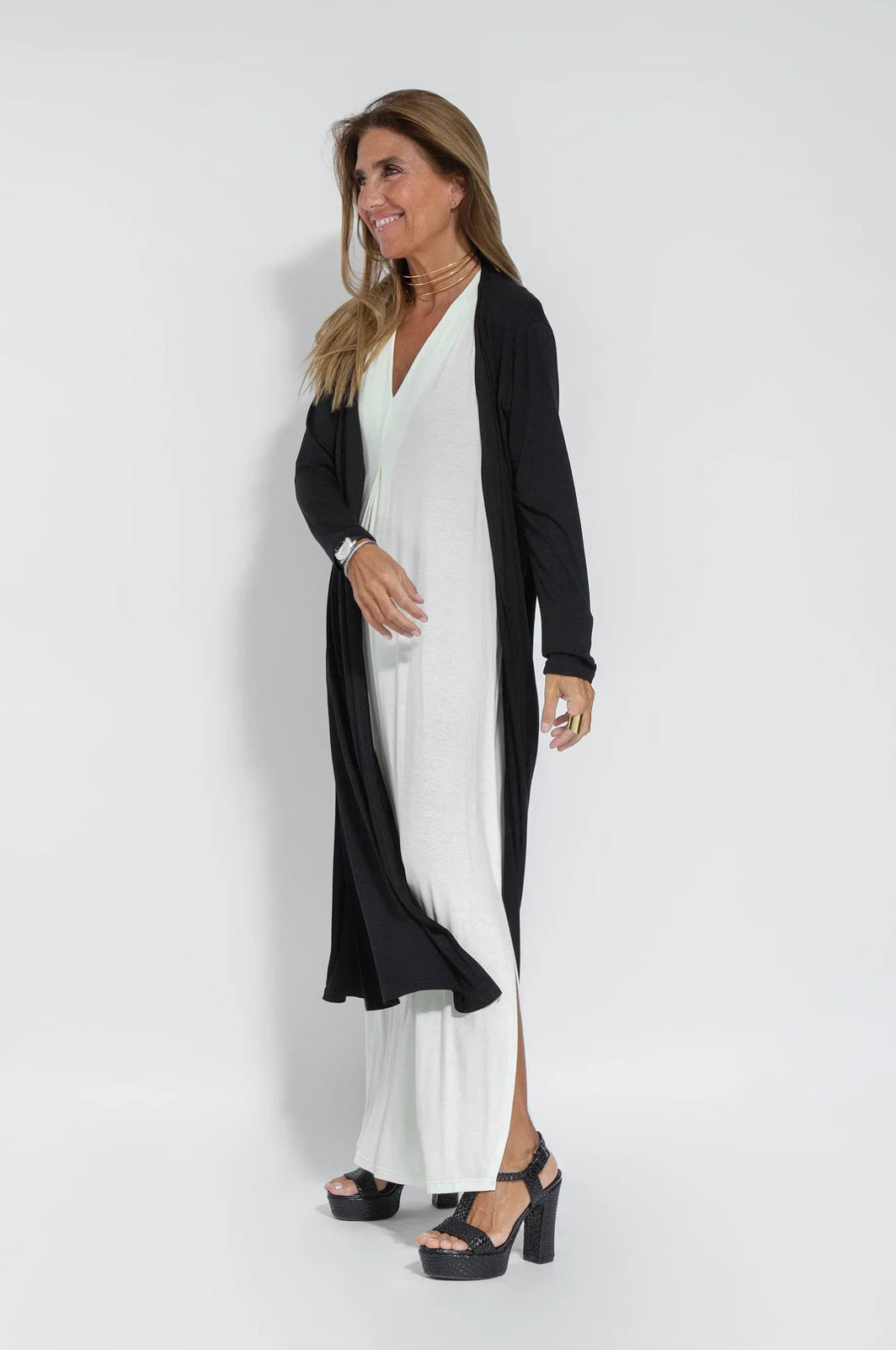 AYANIA - SLIMMING DRESS AND VEST SET