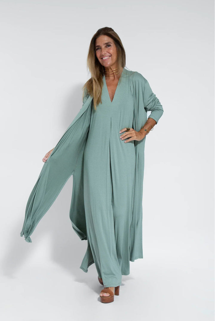AYANIA - SLIMMING DRESS AND VEST SET