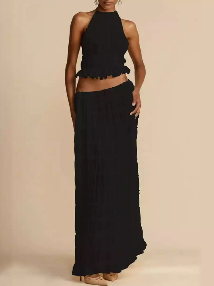 Ensemble coordonné à volants Boho