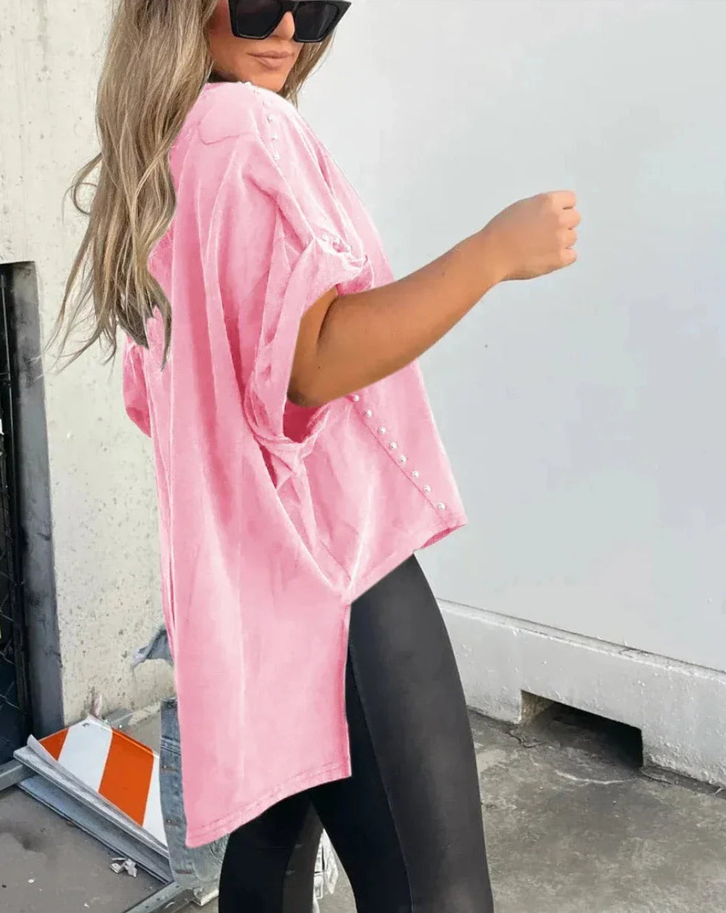 BELLA - STUDDED OVERSIZED TEE