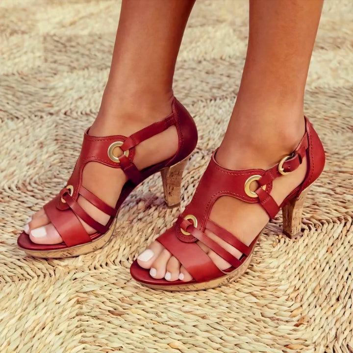 PENELOP - STYLISH LEATHER HEELS